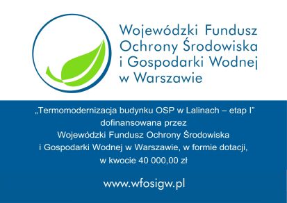 Tablica informująca o dofinansowaniu zadania z WFOŚiGW