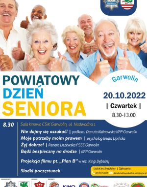 Plakat - Powiatowy Dzień Seniora