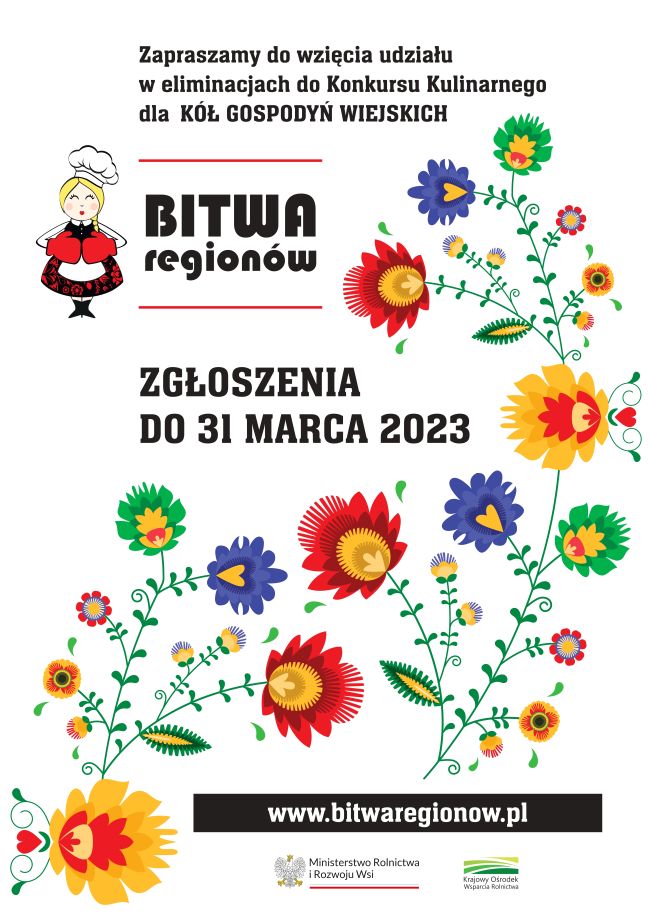 Plakat promocyjny Bitwa Regionów - zgłoszenia do 31 marca